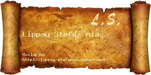 Lippay Stefánia névjegykártya